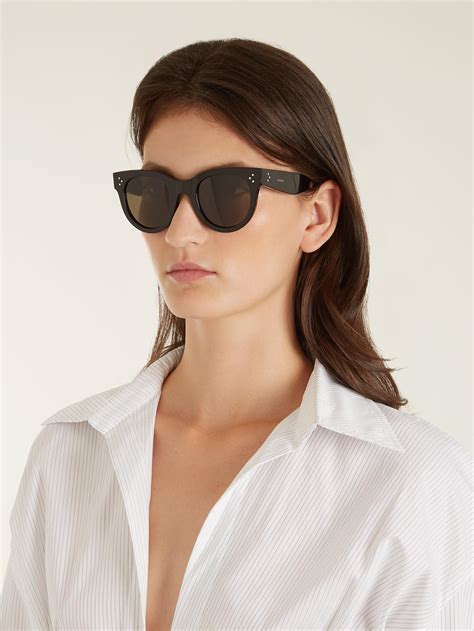 celine audrey sunglasses white|Celine sunglasses flat top.